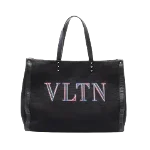 Black Canvas Valentino Tote