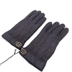 Brown Leather Gucci Gloves