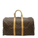 Brown Canvas Louis Vuitton Keepall