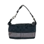 Black Canvas Coach Handbag