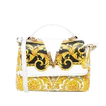 Gold Leather Versace Handbag