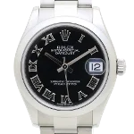 Black Stainless Steel Rolex Watch