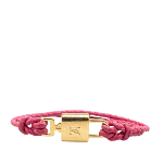 Pink Leather Louis Vuitton Bracelet