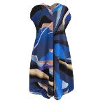 Multicolor Polyester Issey Miyake Dress