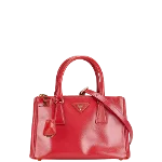 Red Leather Prada Galleria Bag