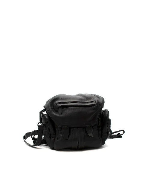 Black Leather Alexander Wang Backpack