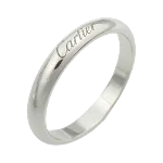 Silver Metal Cartier Ring