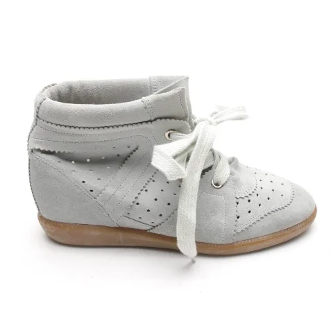 Grey Leather Isabel Marant Sneakers
