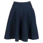 Navy Wool Alaïa Skirt