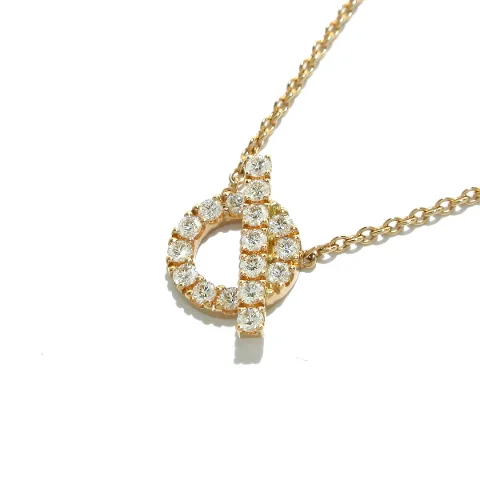 Gold Rose Gold Hermes Necklace