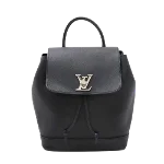 Black Leather Louis Vuitton Backpack