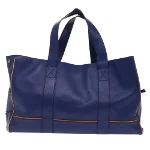 Blue Leather Bally Shoulder Bag