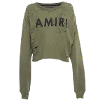 Green Cotton Amiri Sweatshirt