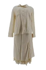 Beige Linen DKNY Set