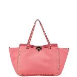 Pink Leather Valentino Tote