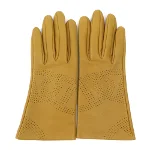 Brown Leather Hermès Gloves