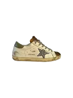 White Leather Golden Goose Sneakers