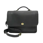 Black Leather Coach Handbag