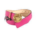 Pink Leather Versace Belt