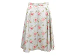 White Silk Prada Skirt