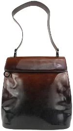 Brown Leather Salvatore Ferragamo Shopper