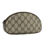 Beige Leather Gucci Pouch