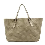 Beige Leather Bottega Veneta Tote