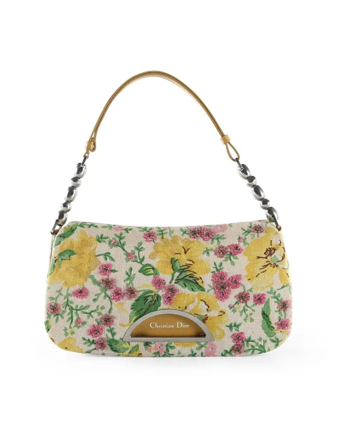 Multicolor Canvas Dior Handbag