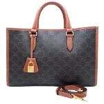 Brown Canvas Celine Triomphe