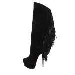 Black Suede Christian Louboutin Boots