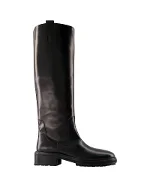 Black Leather Aeyde Boots