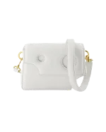 White Leather Off White Crossbody Bag