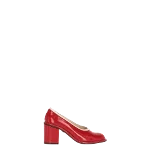 Red Leather Dries Van Noten Heels