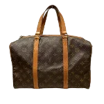 Brown Canvas Louis Vuitton Sac Souple