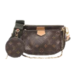 Brown Leather Louis Vuitton Pochette Accessoires