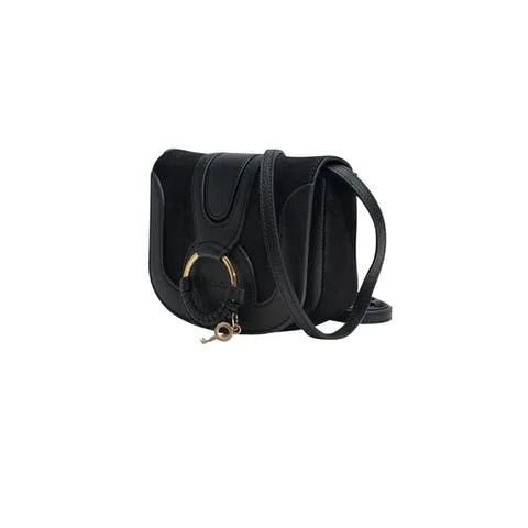 Black Leather Chloé Crossbody Bag