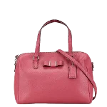 Pink Leather Coach Handbag