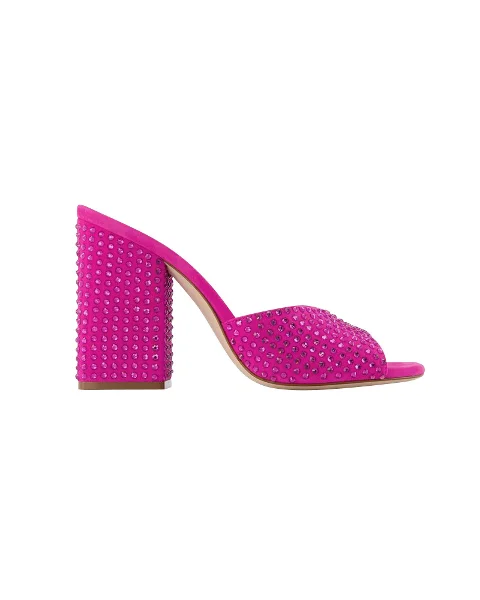 Pink Leather Paris Texas Sandals