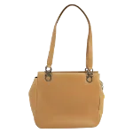 Beige Leather Salvatore Ferragamo Shoulder Bag