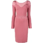 Pink Wool Alaïa Dress