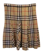 Beige Wool Burberry Skirt