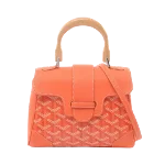 Orange Leather Goyard Handbag