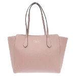 Pink Leather Gucci Swing Tote