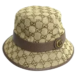 Beige Cotton Gucci Hat