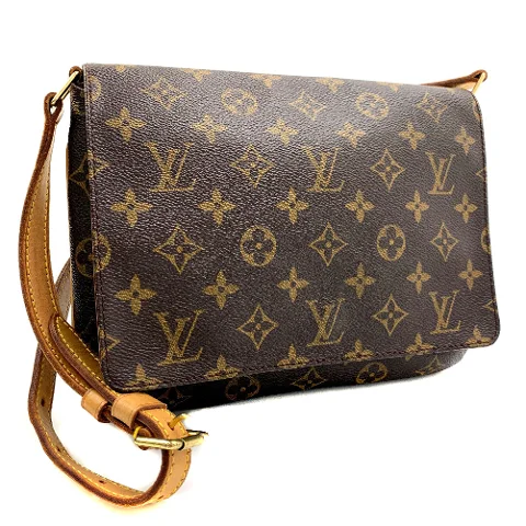 Brown Coated Canvas Louis Vuitton Musette Tango