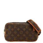 Brown Canvas Louis Vuitton Marly Dragonne