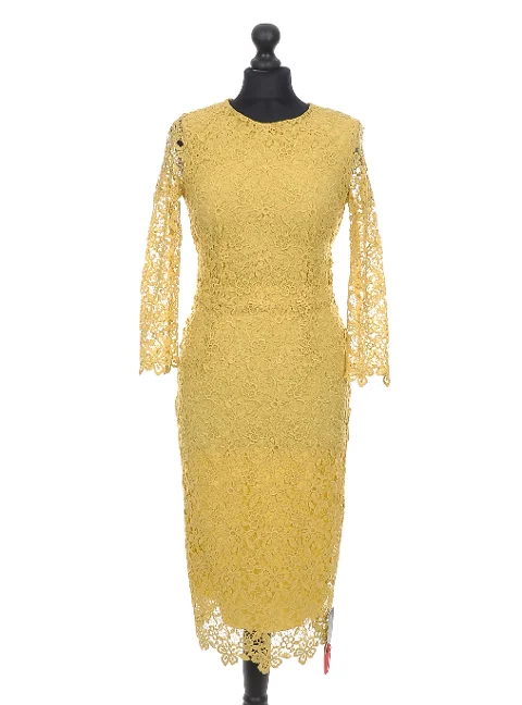 Yellow Polyester Ermanno Scervino Dresses
