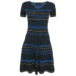 Blue Knit Alexander McQueen Dress