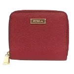 Red Leather Furla Wallet