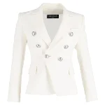 White Wool Balmain Blazer